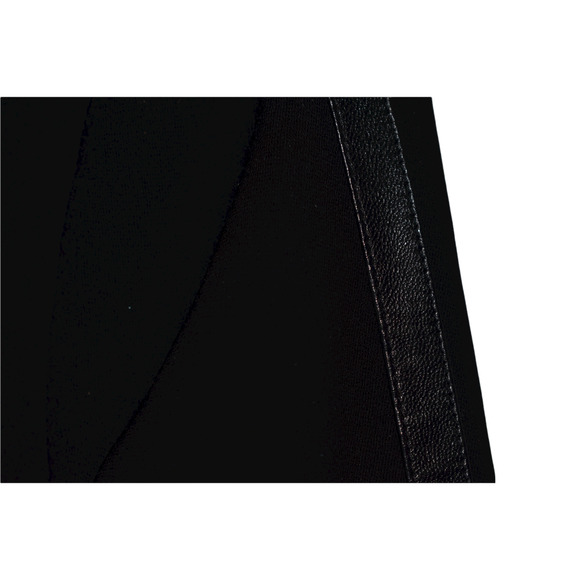 VINCE $398 Leather Trim Bracelet Sleeve Shift Dress in Black Size 4‎ - Picture 3 of 4